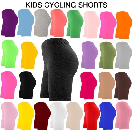 shorts-de-ciclismo-meninas-criancas-meninos-esporte-liso-ginastica-danca-escola-pe-big-0