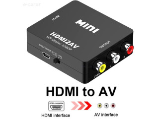 Adaptador conversor HDMI para RCA AV 1080P CVBs 3RCA para áudio e vídeo Xbox TV PC DVD