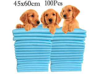 100 peças almofadas de treinamento para filhotes toalete xixi cachorros animais de estimação gatos tapetes 45x60cm